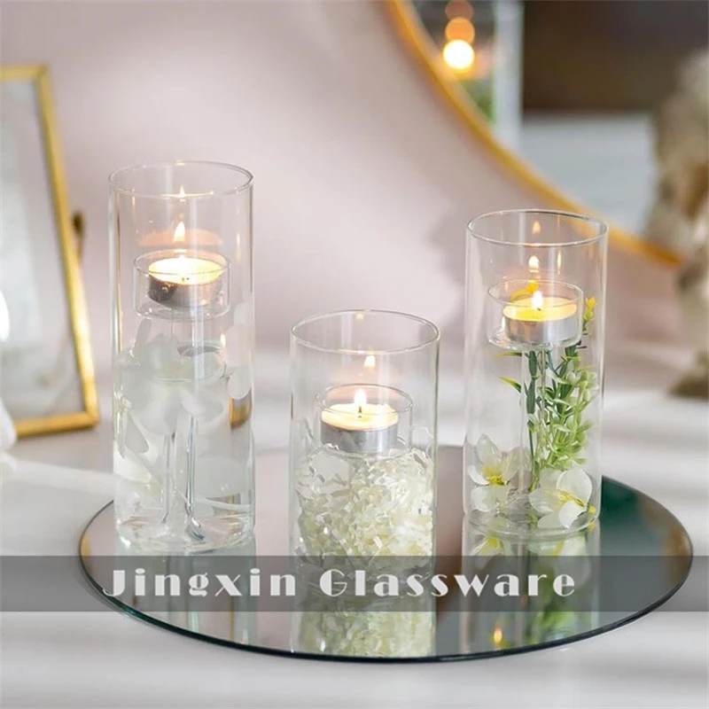 double crystal candle holder (5)