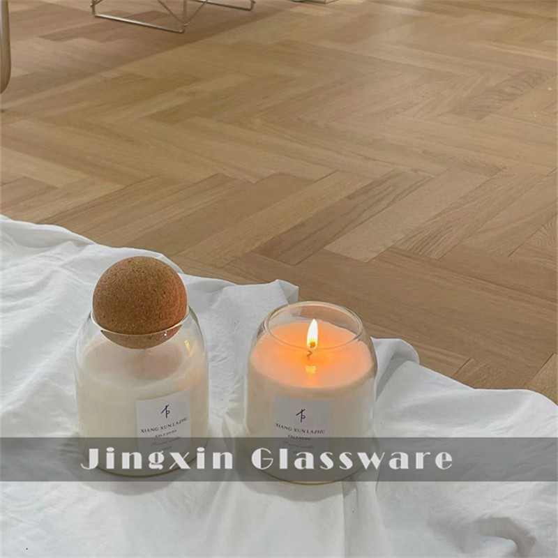 Glass Candle Holder With Cork(3)