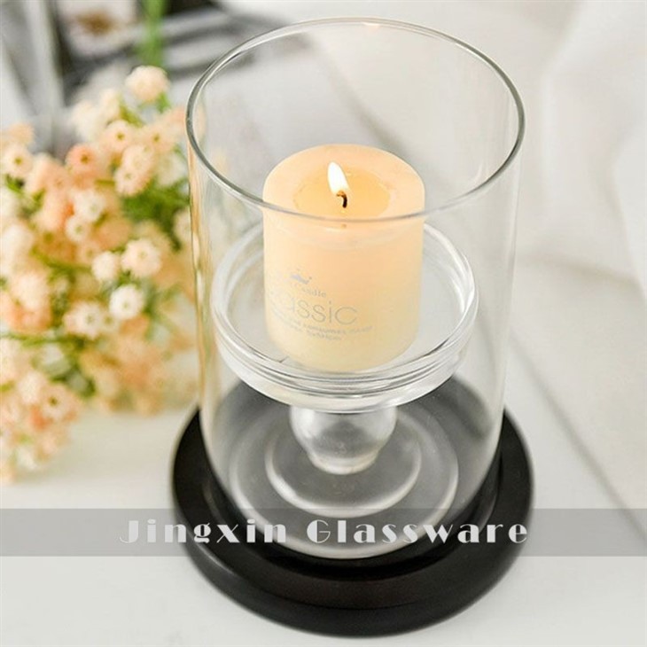 4 glass candle holder(001)