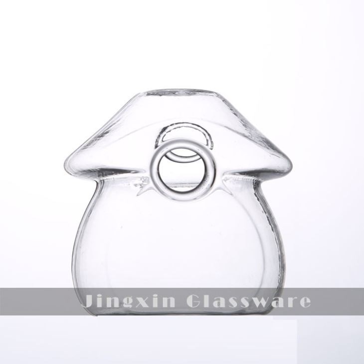 Glass Mushroom Vase For Decoration